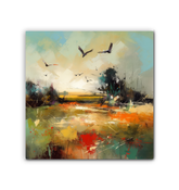 Rolling Hills Landscape Canvas Painting
